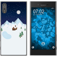 Xperia XZs Silikon-Hülle X Mas Weihnachten Winterwonderland