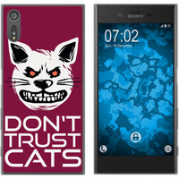 Xperia XZs Silikon-Hülle Crazy Animals Katze M1 Case