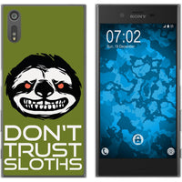 Xperia XZs Silikon-Hülle Crazy Animals Faultier M3 Case