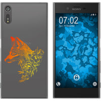 Xperia XZs Silikon-Hülle Floral Fuchs M1-2 Case