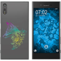 Xperia XZs Silikon-Hülle Floral Fuchs M1-4 Case