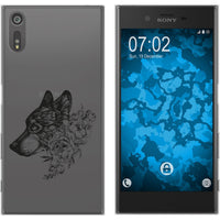 Xperia XZs Silikon-Hülle Floral Wolf M3-1 Case