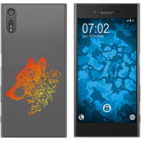 Xperia XZs Silikon-Hülle Floral Wolf M3-2 Case