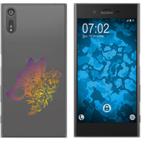 Xperia XZs Silikon-Hülle Floral Wolf M3-3 Case