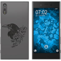 Xperia XZs Silikon-Hülle Floral Rabe M4-1 Case