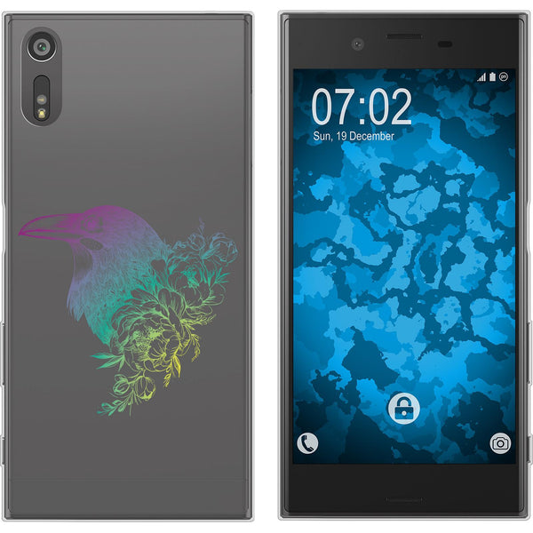 Xperia XZs Silikon-Hülle Floral Rabe M4-4 Case