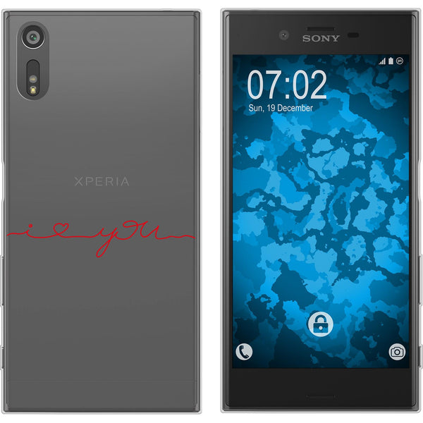 Xperia XZs Silikon-Hülle in Love Wörter M2 Case