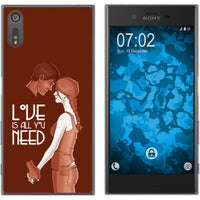 Xperia XZs Silikon-Hülle in Love Beziehung M3 Case