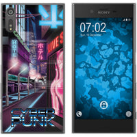 Xperia XZs Silikon-Hülle Retro Wave Cyberpunk.01 M4 Case