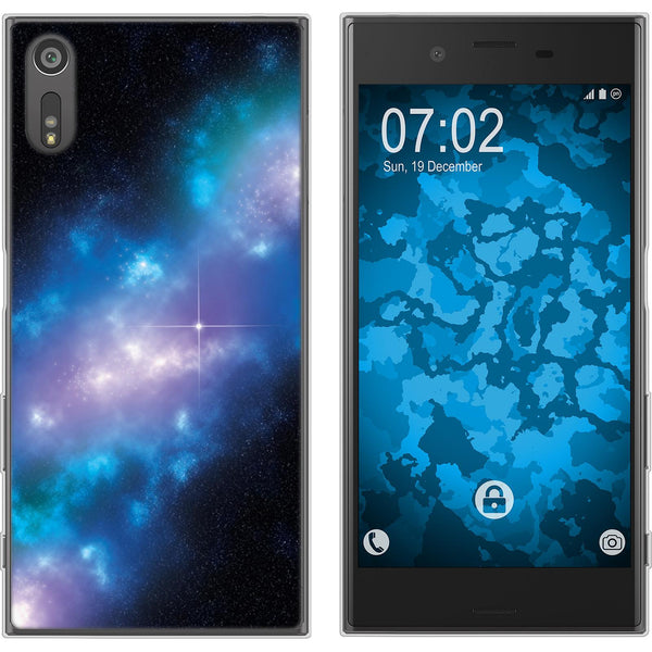 Xperia XZs Silikon-Hülle Space Blue Belt M4 Case