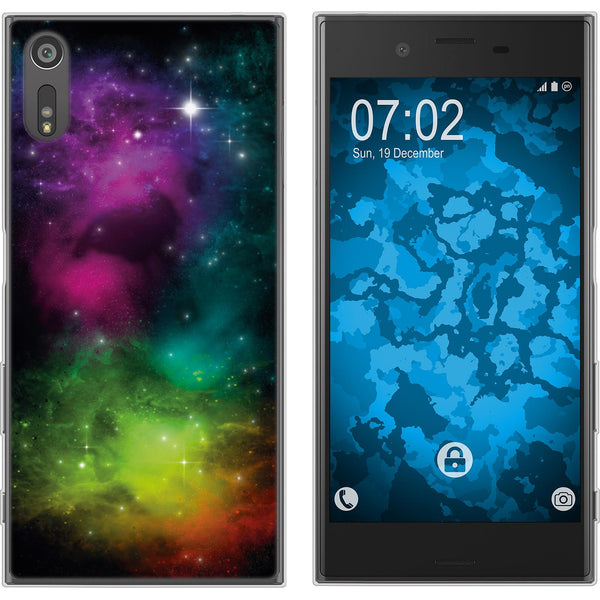 Xperia XZs Silikon-Hülle Space Starfield M7 Case