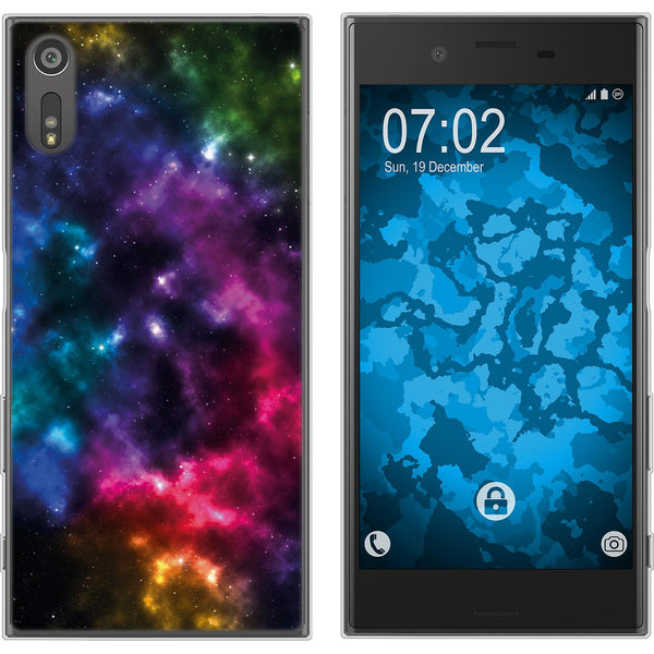 Xperia XZs Silikon-Hülle Space Nebula M8 Case