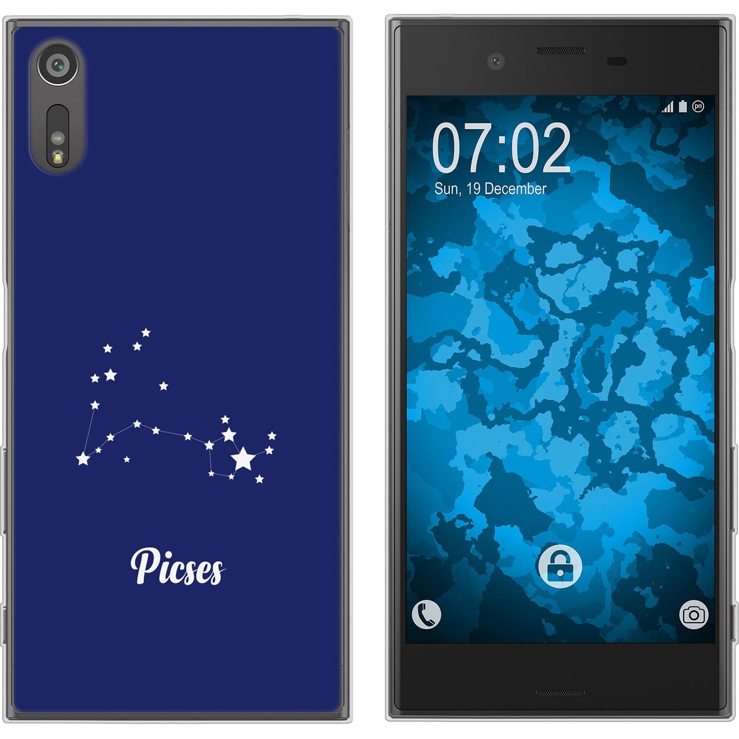 Xperia XZs Silikon-Hülle SternzeichenPisces M1 Case