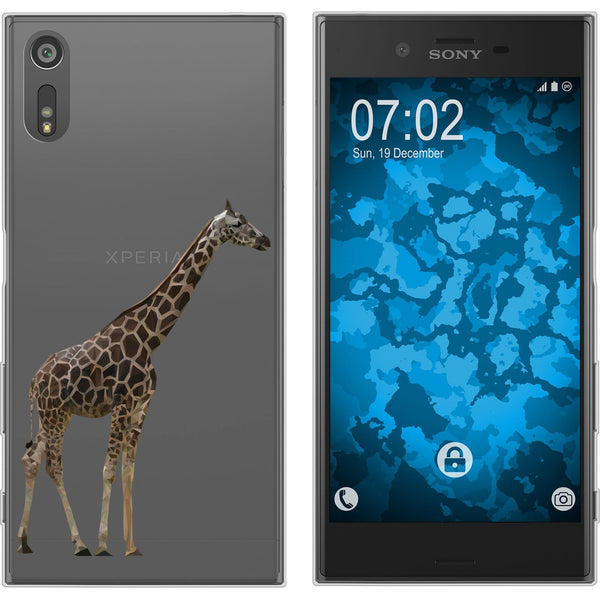 Xperia XZs Silikon-Hülle Vektor Tiere Giraffe M8 Case