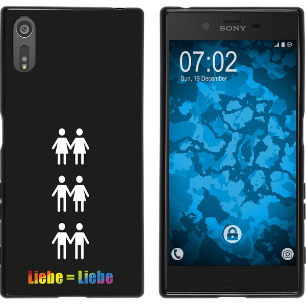 Xperia XZ Silikon-Hülle pride Beziehung M1 Case