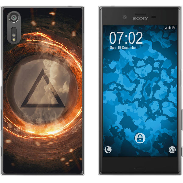 Xperia XZs Silikon-Hülle Element Feuer M3 Case