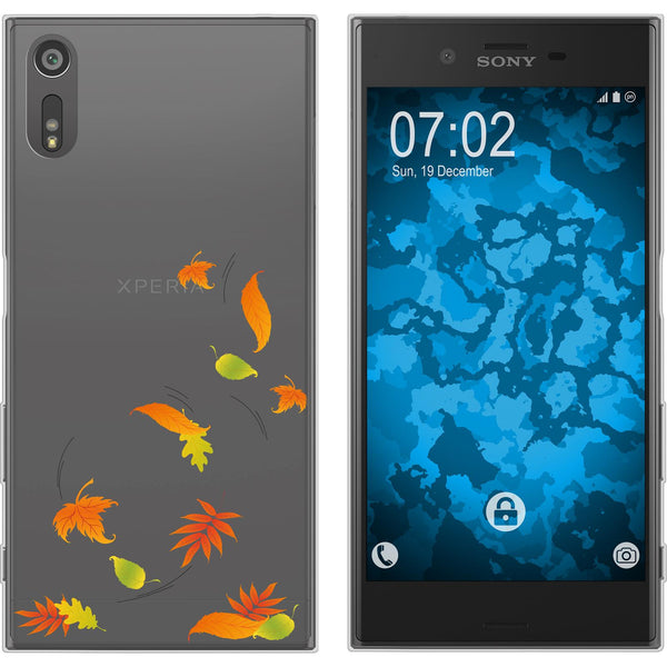 Xperia XZs Silikon-Hülle Herbst Blätter/Leaves M1 Case