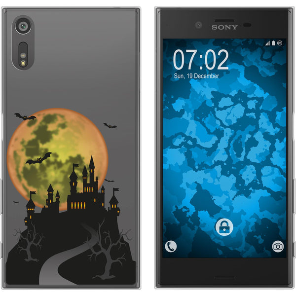 Xperia XZs Silikon-Hülle Herbst Spukschloss M4 Case