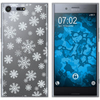 Xperia XZ Premium Silikon-Hülle X Mas Weihnachten Schneefloc