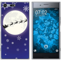 Xperia XZ Premium Silikon-Hülle X Mas Weihnachten Santa - Sn