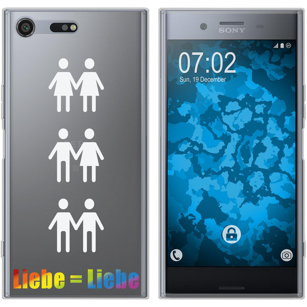 Xperia XZ Premium Silikon-Hülle pride Beziehung M1 Case