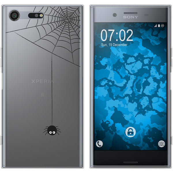 Xperia XZ Premium Silikon-Hülle Herbst Spinne/Spider M3 Case