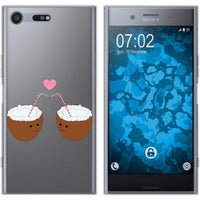 Xperia XZ Premium Silikon-Hülle Sommer Coconuts M3 Case