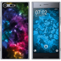 Xperia XZ Premium Silikon-Hülle Space Nebula M8 Case