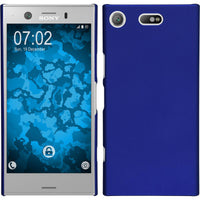 Hardcase für Sony Xperia XZ1 Compact gummiert blau