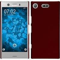 Hardcase für Sony Xperia XZ1 Compact gummiert rot