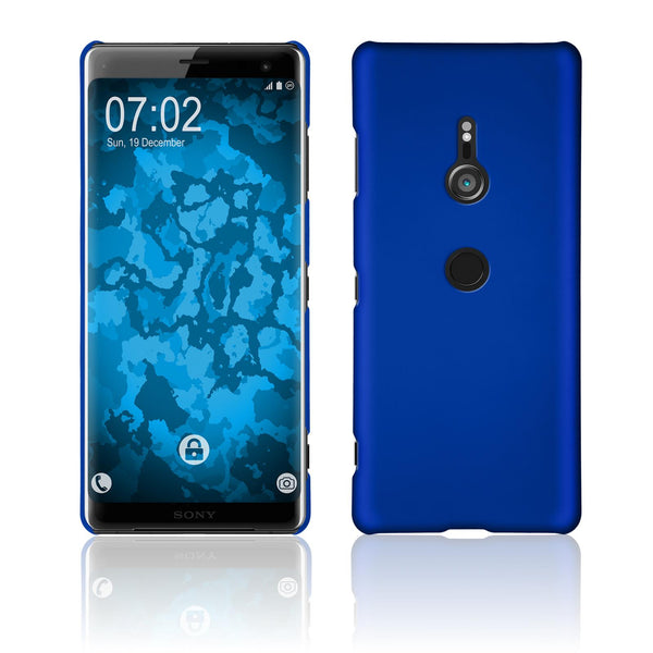 Hardcase für Sony Xperia XZ3 gummiert blau