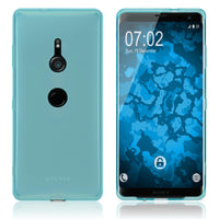 PhoneNatic Case kompatibel mit Sony Xperia XZ3 - türkis Silikon Hülle transparent Cover