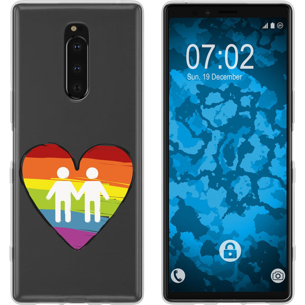 Xperia 1 Silikon-Hülle pride Männer M3 Case