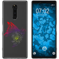 Xperia 1 Silikon-Hülle Floral Fuchs M1-5 Case