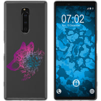 Xperia 1 Silikon-Hülle Floral Rabe M4-6 Case