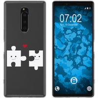 Xperia 1 Silikon-Hülle in Love Beziehung M1 Case