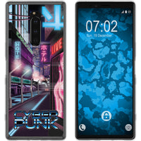 Xperia 1 Silikon-Hülle Retro Wave Cyberpunk.01 M4 Case