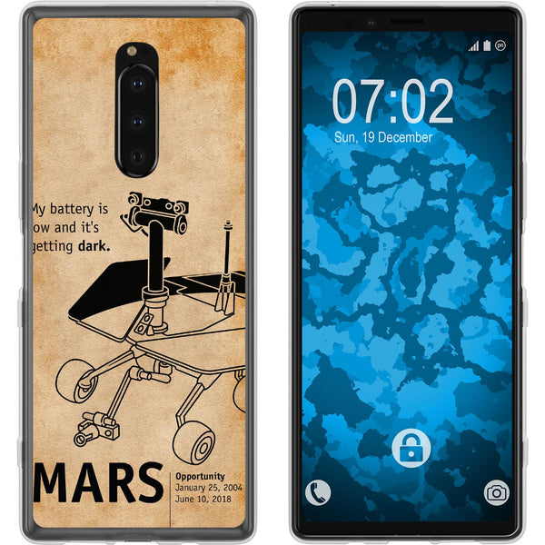 Xperia 1 Silikon-Hülle Space Rover M2 Case