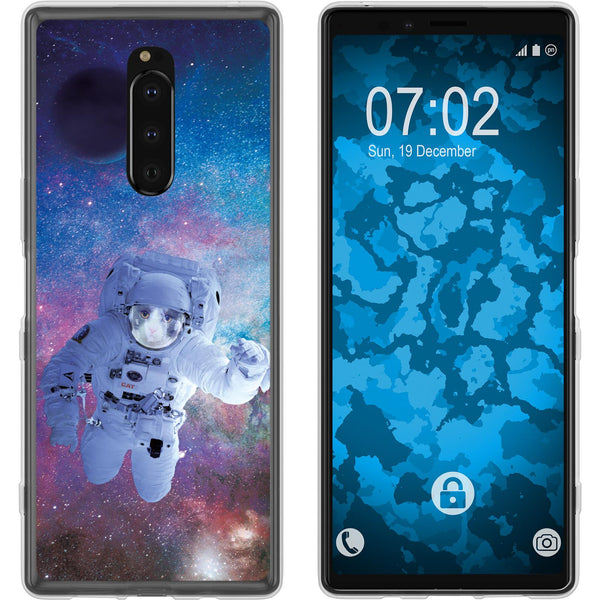 Xperia 1 Silikon-Hülle Space Catronaut M5 Case