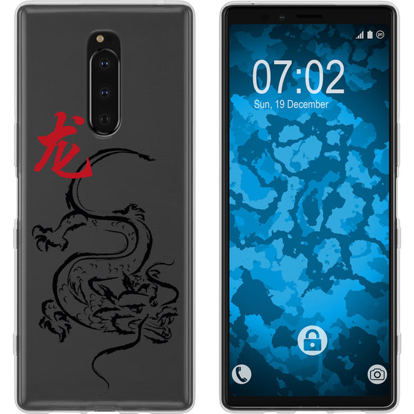 Xperia 1 Silikon-Hülle Tierkreis Chinesisch M5 Case