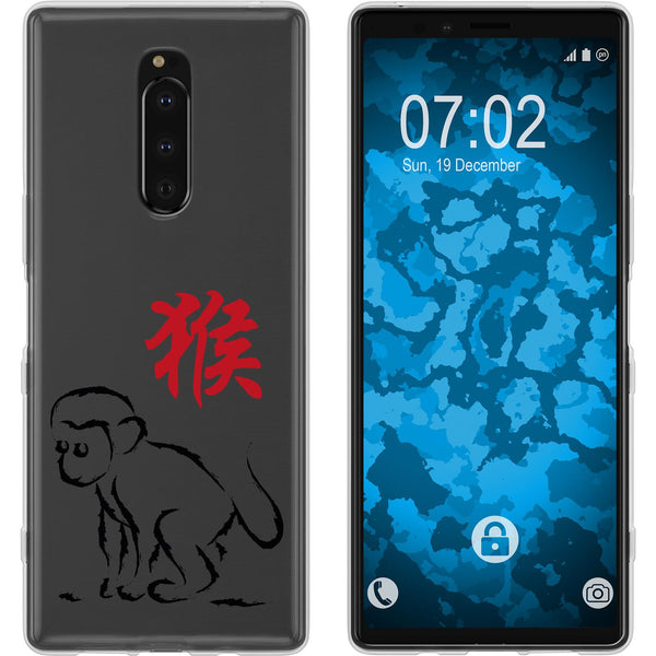 Xperia 1 Silikon-Hülle Tierkreis Chinesisch M9 Case