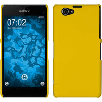 Hardcase für Sony Xperia Z1 Compact gummiert gelb