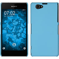 Hardcase für Sony Xperia Z1 Compact gummiert hellblau