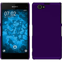 Hardcase für Sony Xperia Z1 Compact gummiert lila