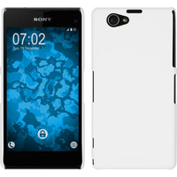 Hardcase für Sony Xperia Z1 Compact gummiert weiß