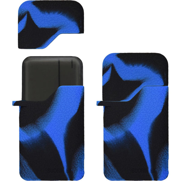 PhoneNatic Case für Suorin Air Hülle Silikon schwarz-blau Co