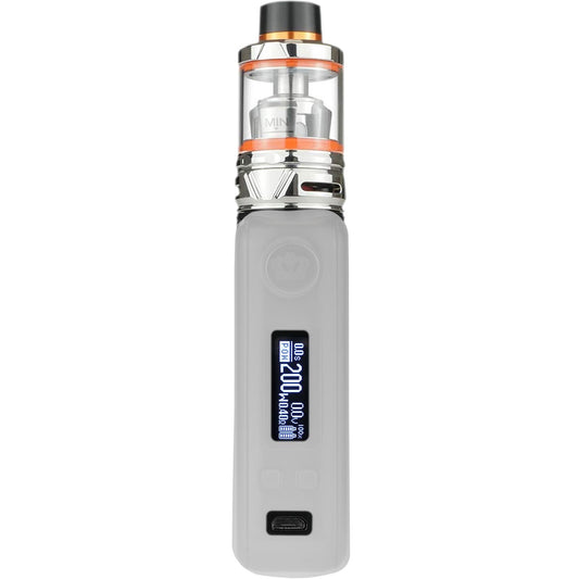 PhoneNatic Case für Uwell Crown 4 Hülle Silikon weiß Cover T