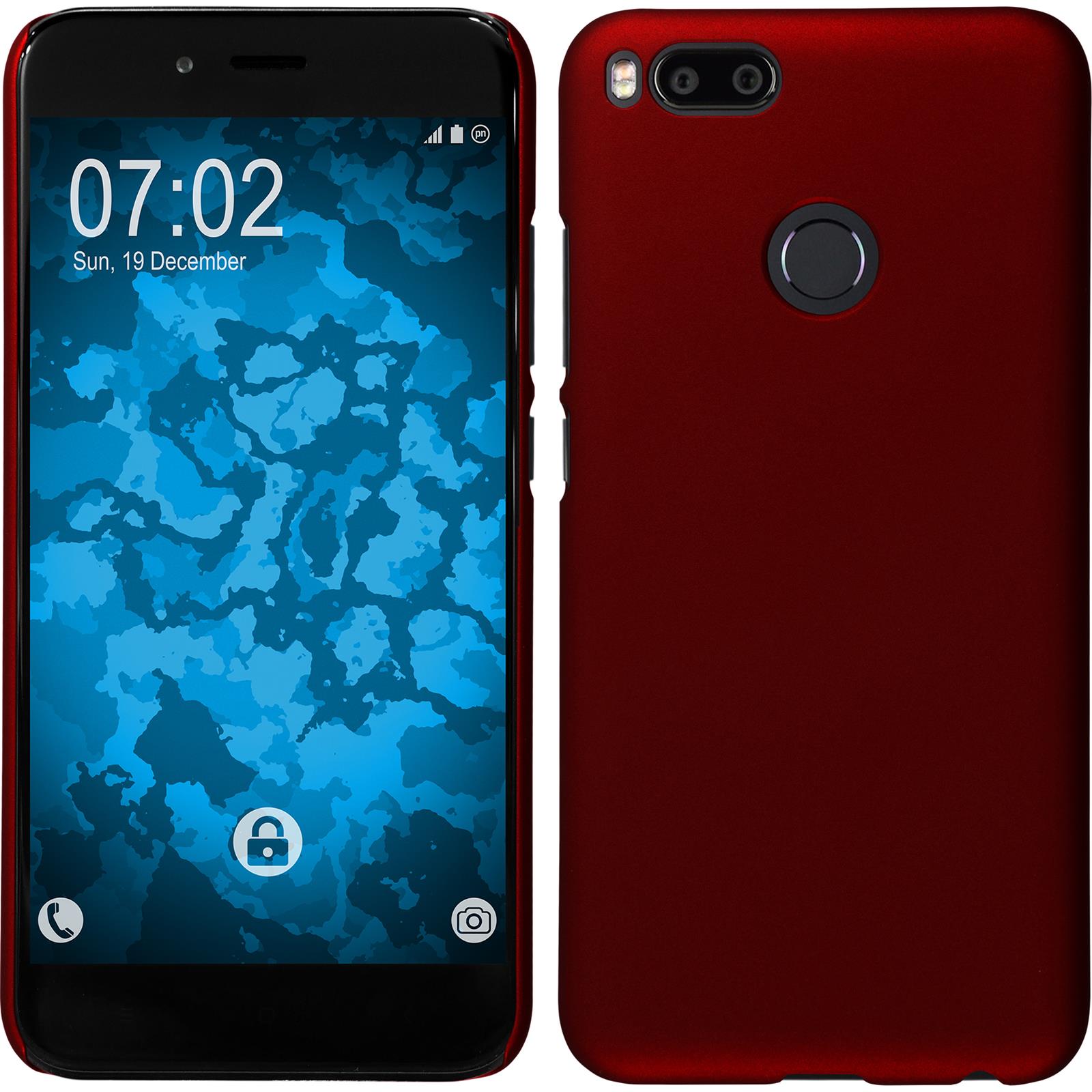 Hardcase für Xiaomi Mi 5x / Mi A1 gummiert rot