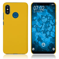 Hardcase für Xiaomi Mi 8 gummiert gelb