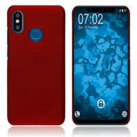 Hardcase für Xiaomi Mi 8 gummiert rot